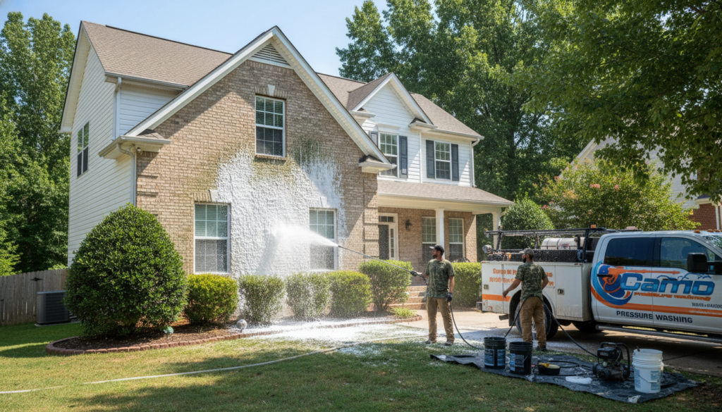 Why Columbia Homeowners Need Soft Washing, Not High Pressure